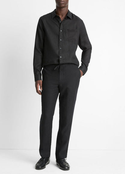 VINCE Trending - Linen Long-Sleeve Shirt in Long Sleeve