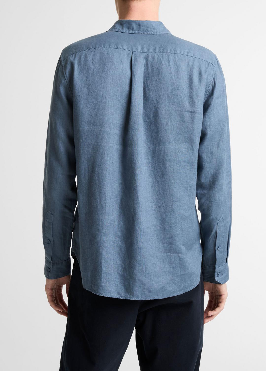 VINCE Quality - Linen Long-Sleeve Shirt in Long Sleeve