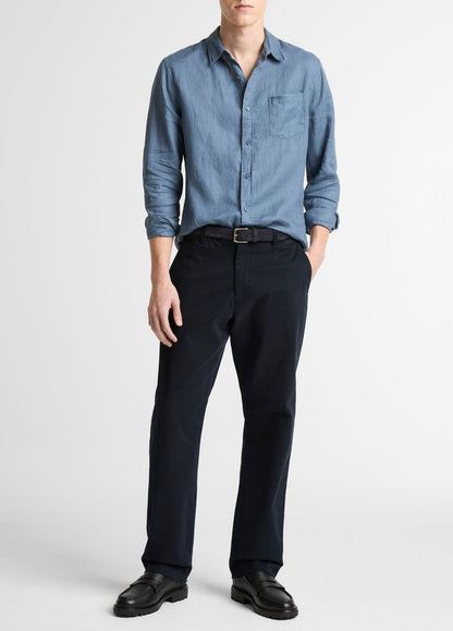 VINCE Quality - Linen Long-Sleeve Shirt in Long Sleeve