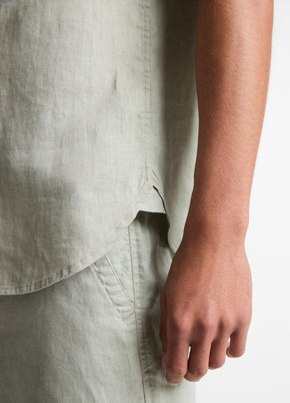 VINCE Value - Linen Short-Sleeve Shirt in Long Sleeve