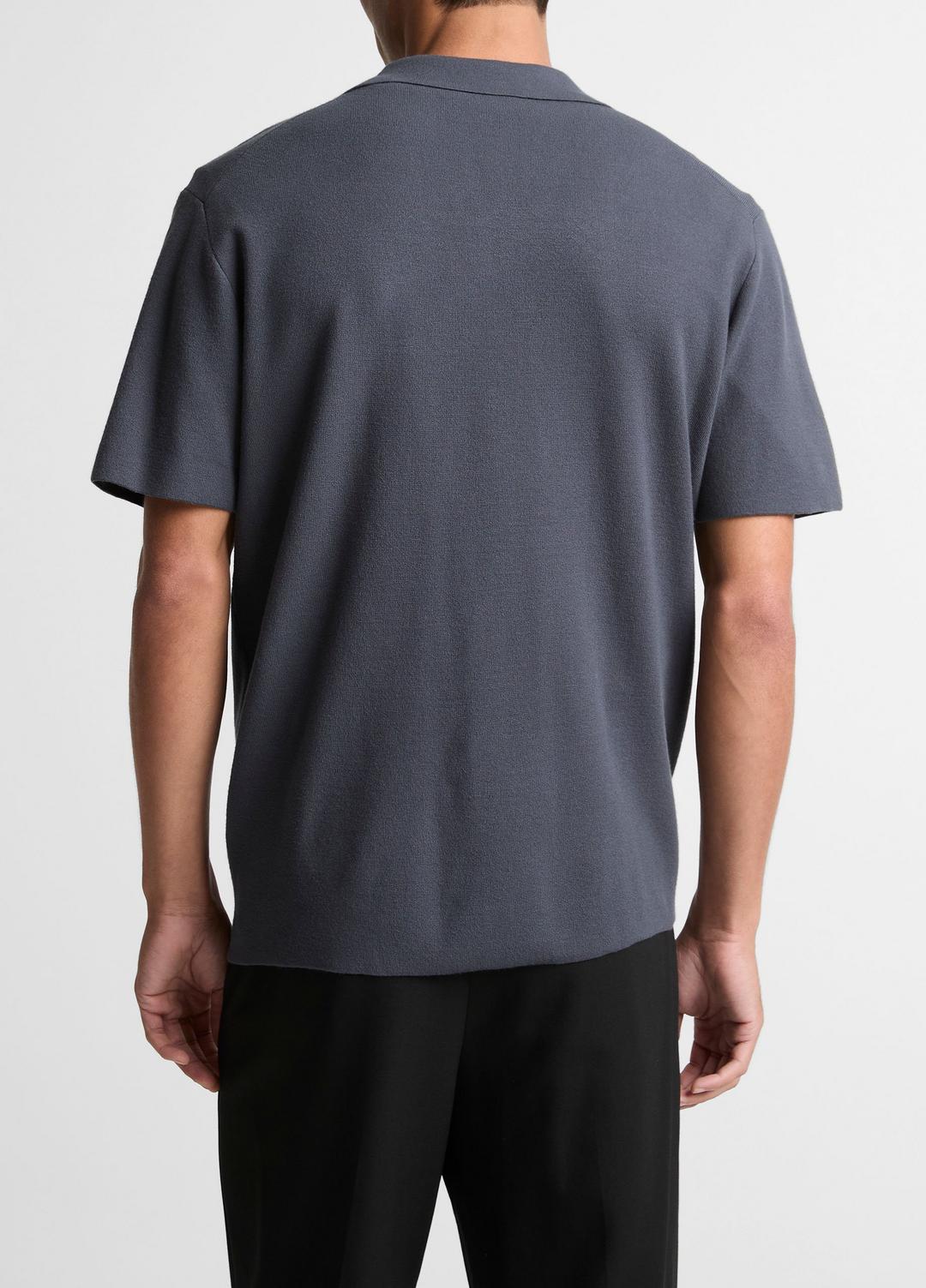 VINCE New - Merino Wool Cabana Shirt  in Short Sleeve