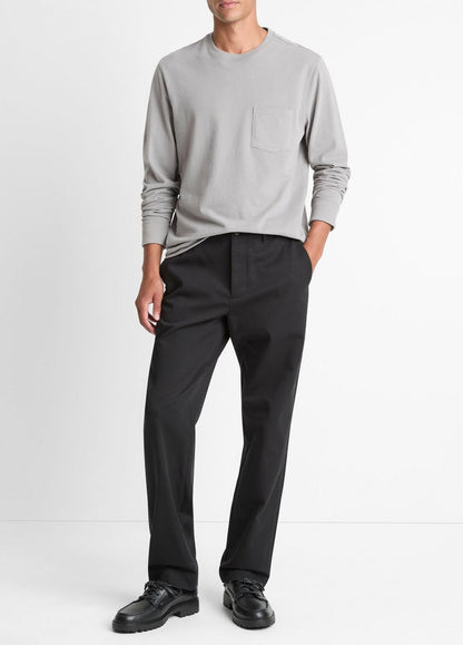 VINCE Hot Sale - Sueded Jersey Long-Sleeve Pocket T-Shirt in Long Sleeve