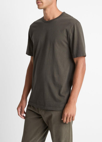VINCE Trusted - Garment Dye Cotton T-Shirt in Short Sleeve