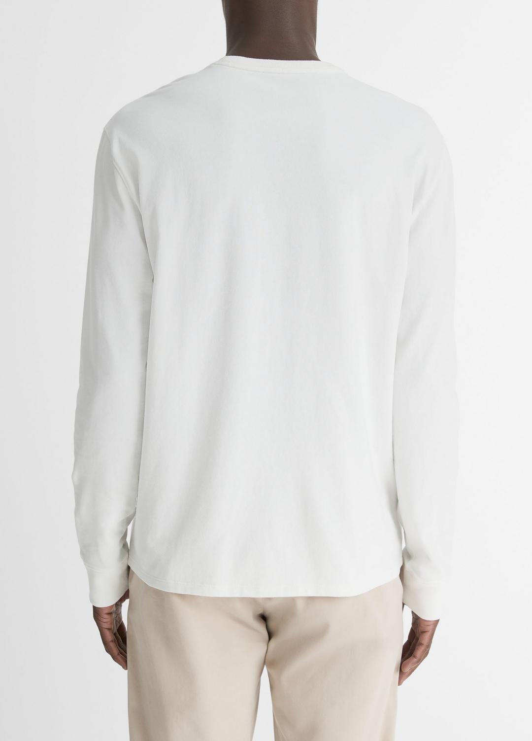 VINCE Signature - Sueded Jersey Long-Sleeve Pocket T-Shirt in Long Sleeve
