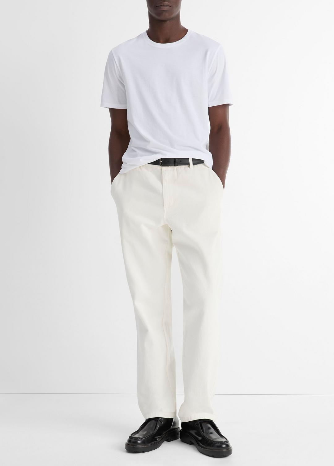 VINCE Quality - Pima Cotton Crew Neck T-Shirt in Short Sleeve