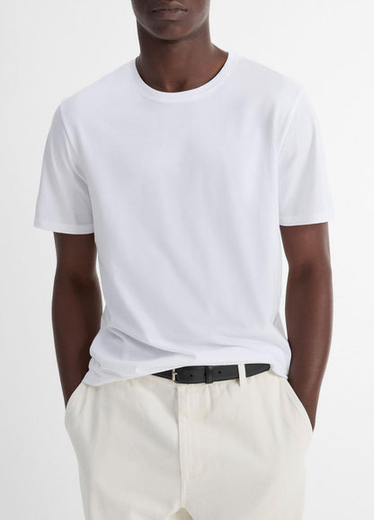 VINCE Quality - Pima Cotton Crew Neck T-Shirt in Short Sleeve