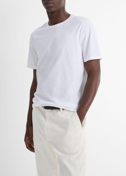 VINCE Quality - Pima Cotton Crew Neck T-Shirt in Short Sleeve