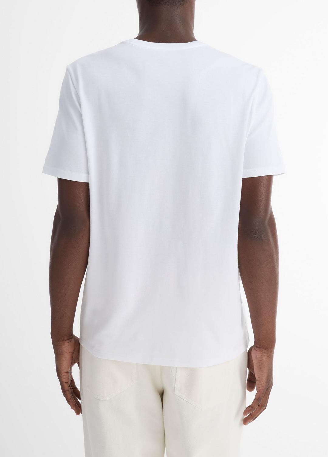 VINCE Quality - Pima Cotton Crew Neck T-Shirt in Short Sleeve