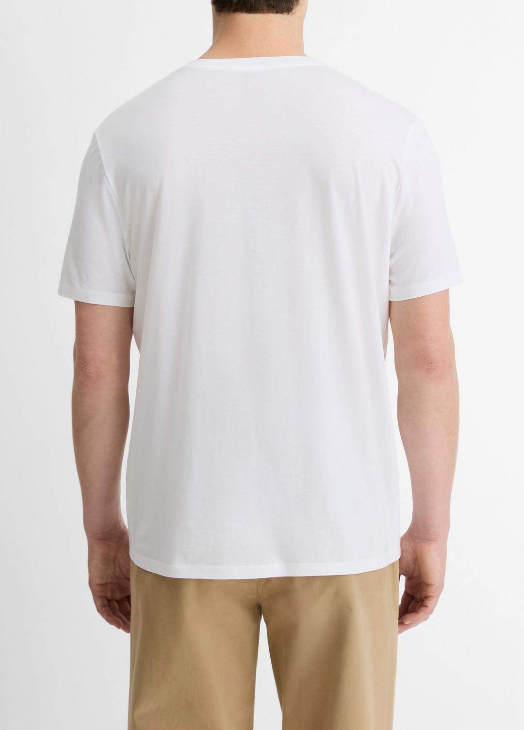 VINCE Smart Buy - Pima Cotton V-Neck T-Shirt in Short Sleeve
