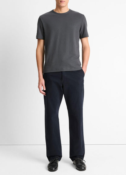 VINCE Customer Favorite - Pima Cotton Piqué Crew Neck T-Shirt in Short Sleeve