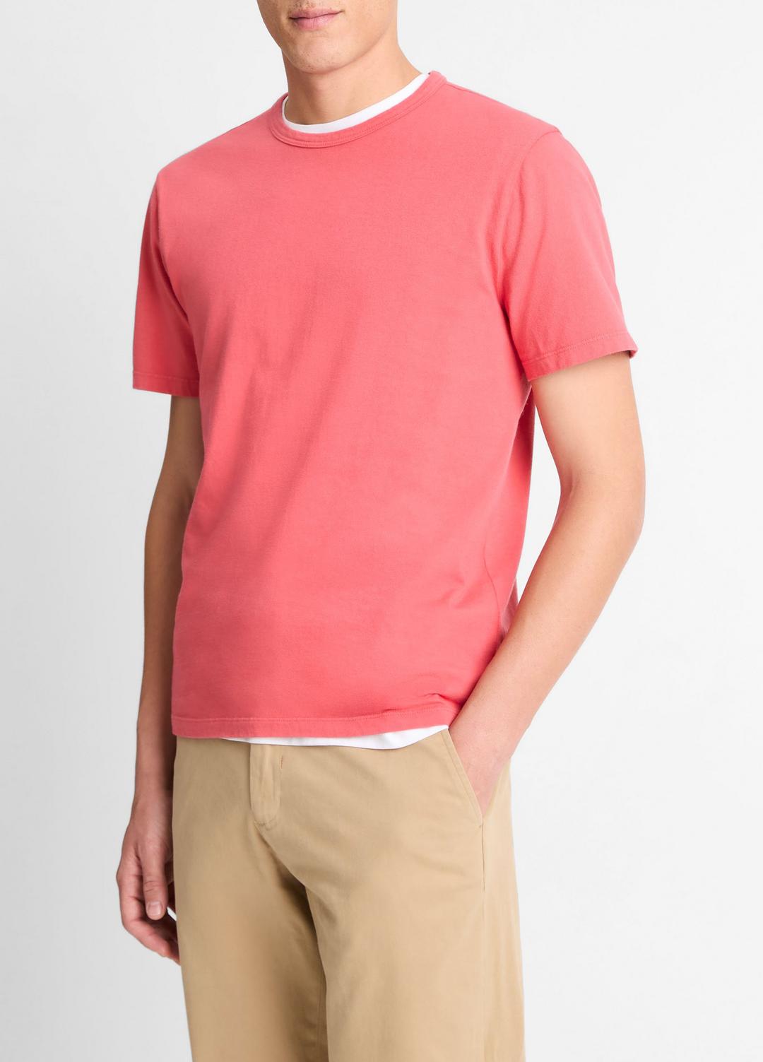 VINCE Trending - Garment Dye Cotton T-Shirt in Short Sleeve