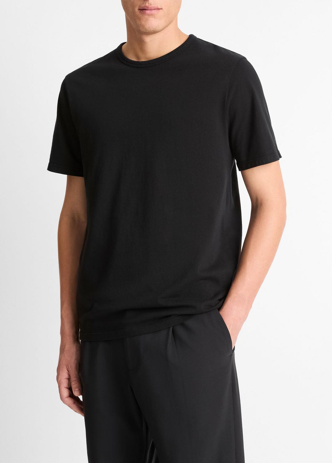 VINCE Popular - Garment Dye Cotton T-Shirt in Short Sleeve