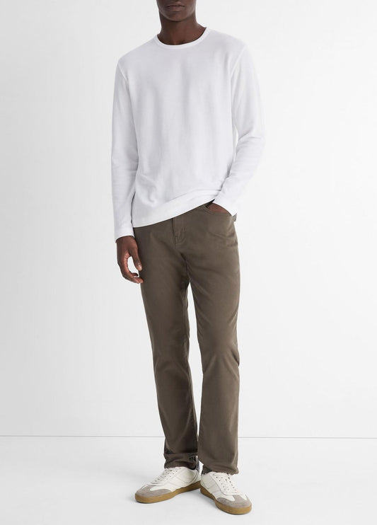 VINCE Recommended - Pima Cotton Piqué Long-Sleeve T-Shirt in Long Sleeve