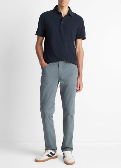 VINCE Everyday - Garment Dye Cotton Polo Shirt in Henleys & Polos
