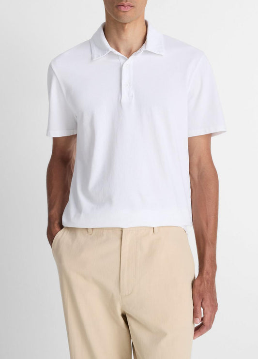VINCE Hot Sale - Garment Dye Cotton Polo Shirt in Henleys & Polos