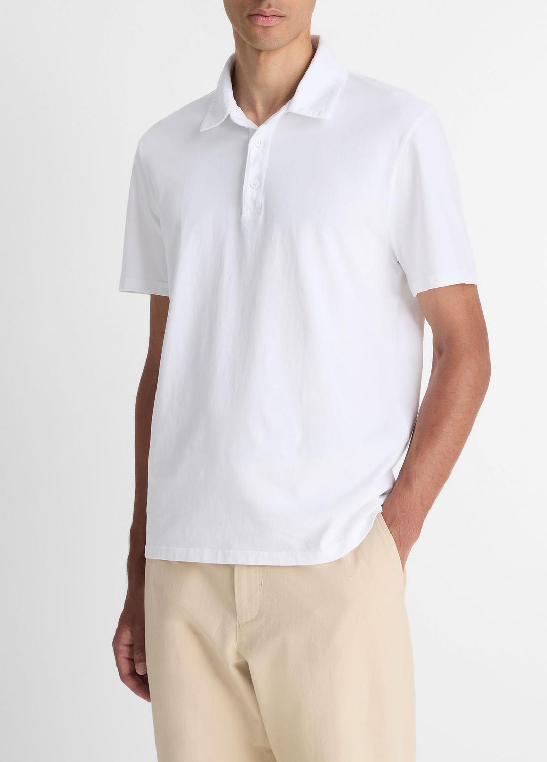 VINCE Hot Sale - Garment Dye Cotton Polo Shirt in Henleys & Polos
