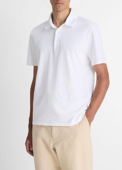 VINCE Hot Sale - Garment Dye Cotton Polo Shirt in Henleys & Polos