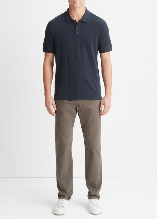 VINCE Special Offer - Classic Slub Polo Shirt in Henleys & Polos