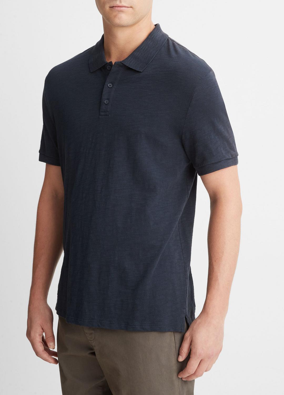 VINCE Special Offer - Classic Slub Polo Shirt in Henleys & Polos