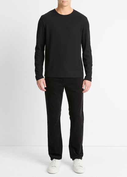 VINCE Latest - Pima Cotton Piqué Long-Sleeve T-Shirt in Long Sleeve