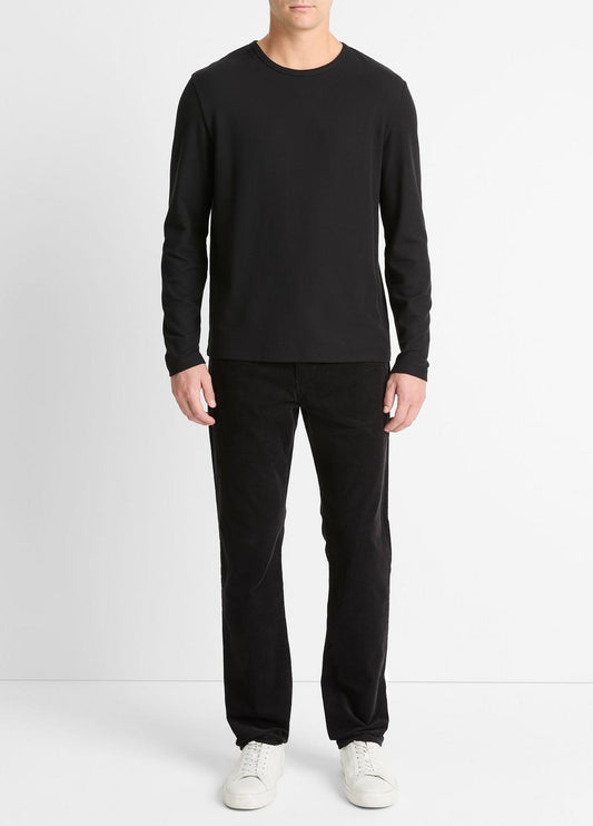 VINCE Latest - Pima Cotton Piqué Long-Sleeve T-Shirt in Long Sleeve