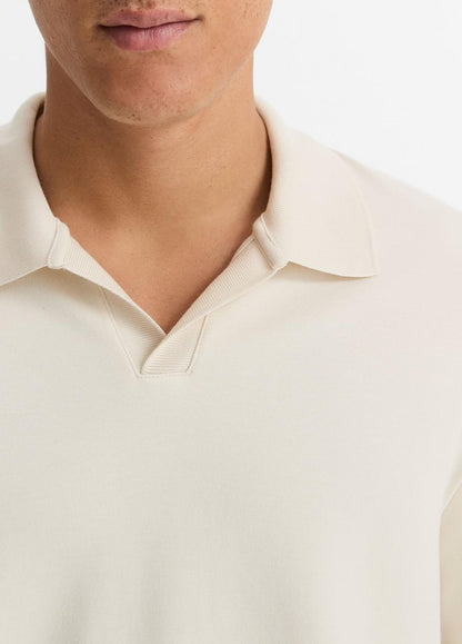 VINCE Best Seller - Milano Pima Cotton-Blend Johnny-Collar Shirt in Long Sleeve