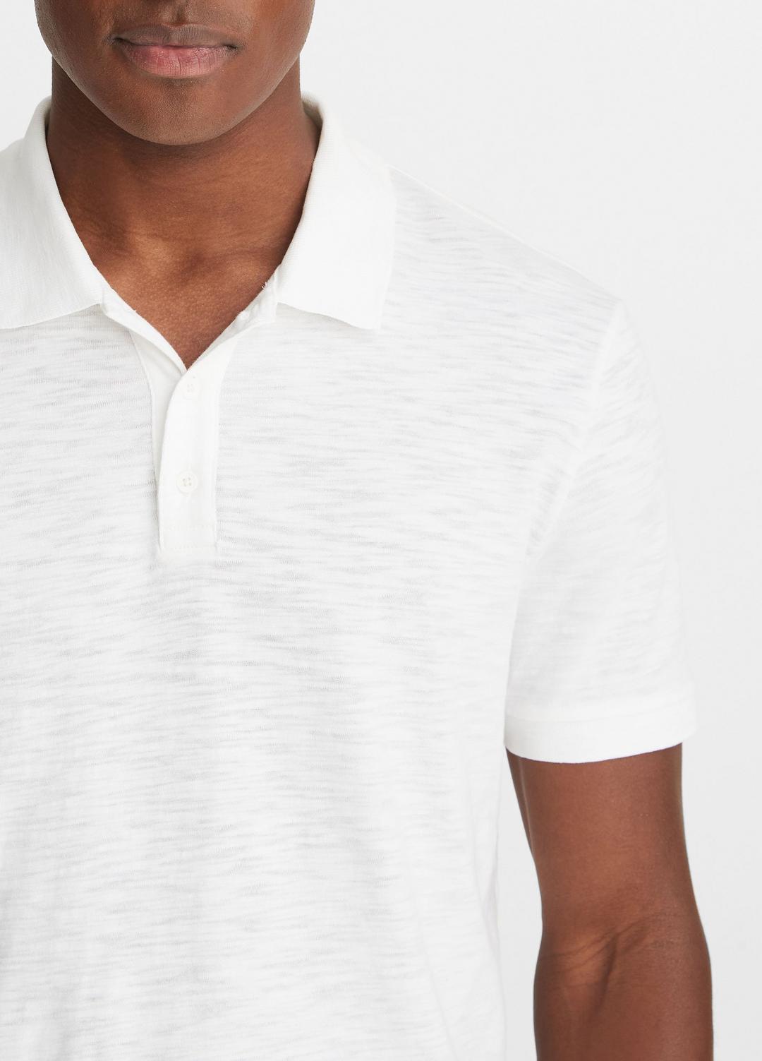 VINCE Smart Buy - Classic Slub Polo Shirt in Henleys & Polos