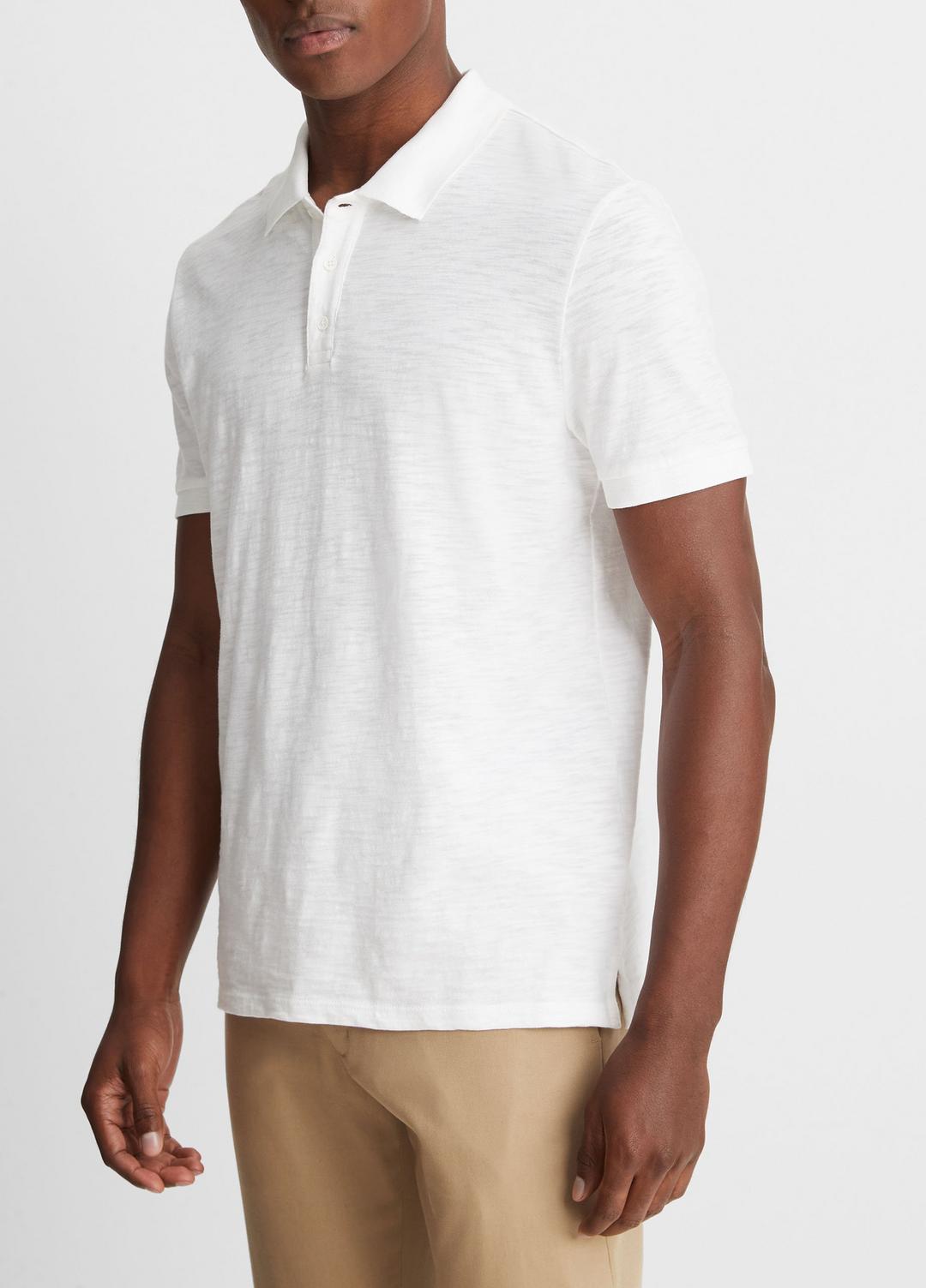 VINCE Smart Buy - Classic Slub Polo Shirt in Henleys & Polos