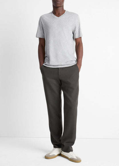 VINCE Best Seller - Pima Cotton V-Neck T-Shirt in Short Sleeve