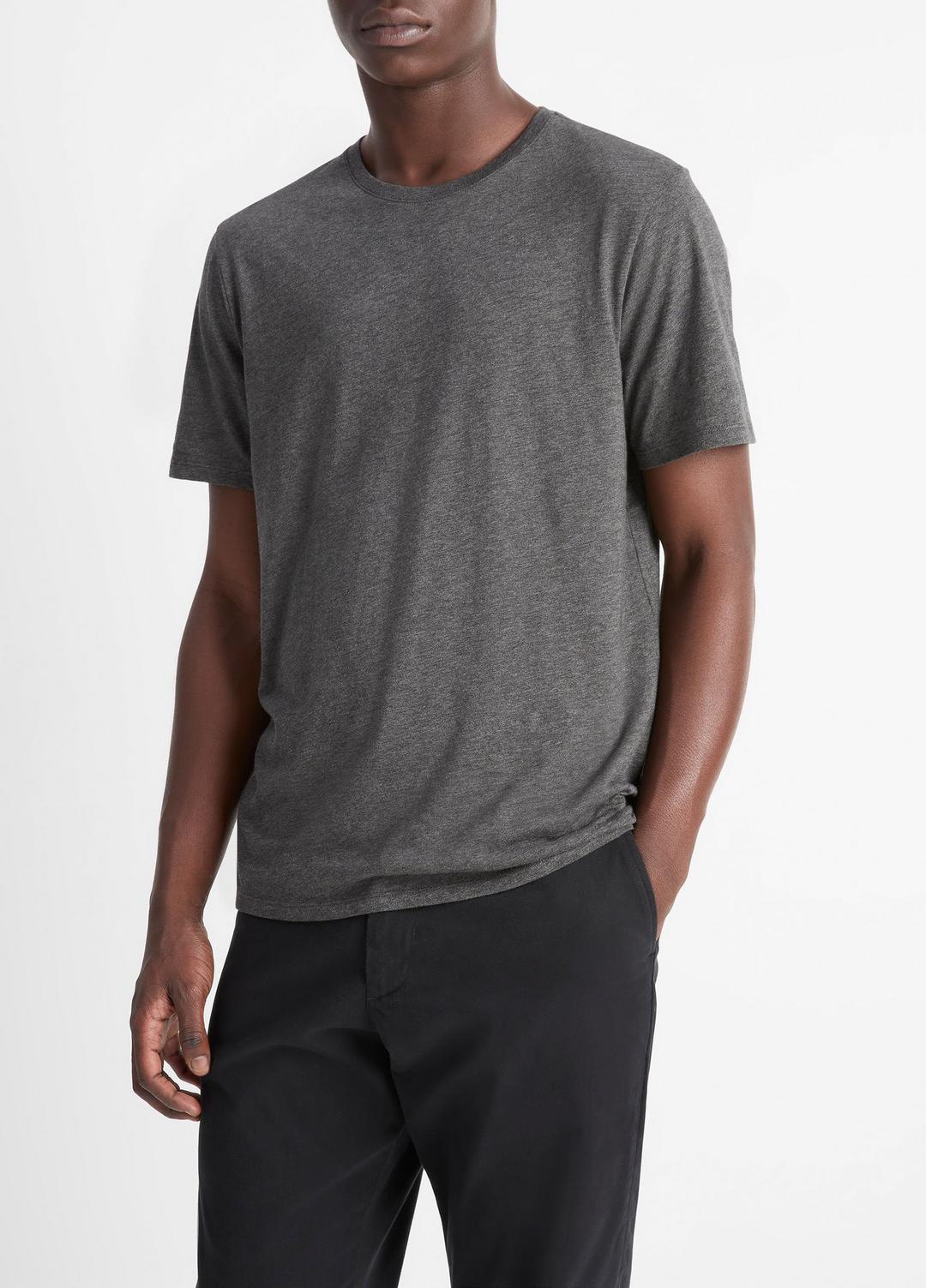 VINCE Special Offer - Pima Cotton Crew Neck T-Shirt in Short Sleeve