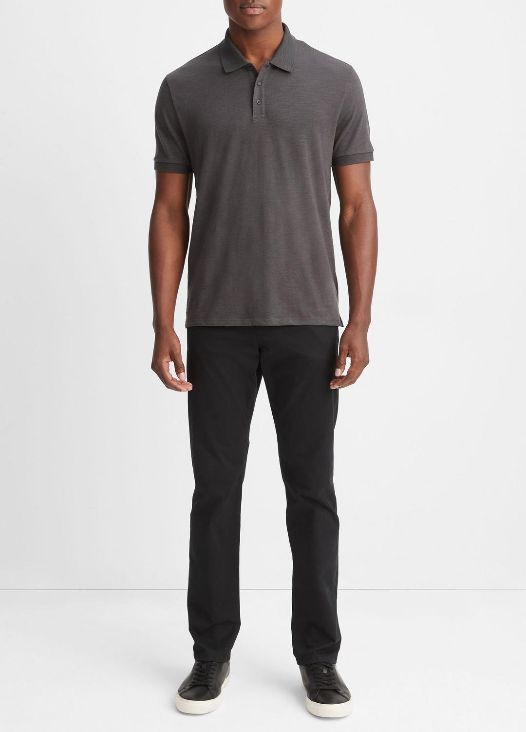 VINCE Sale - Classic Slub Polo Shirt in Henleys & Polos