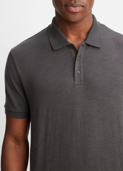 VINCE Sale - Classic Slub Polo Shirt in Henleys & Polos