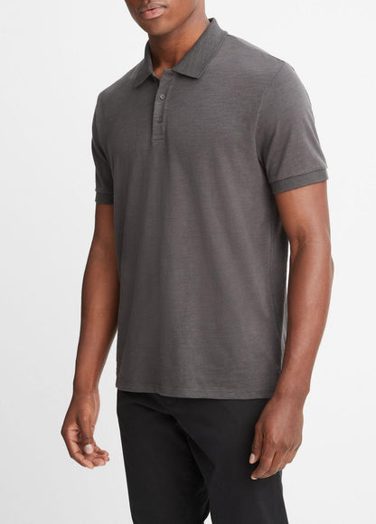 VINCE Sale - Classic Slub Polo Shirt in Henleys & Polos