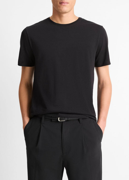 VINCE New - Pima Cotton Crew Neck T-Shirt in Short Sleeve
