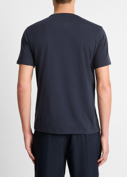 VINCE Sale - Pima Cotton Crew Neck T-Shirt in Short Sleeve