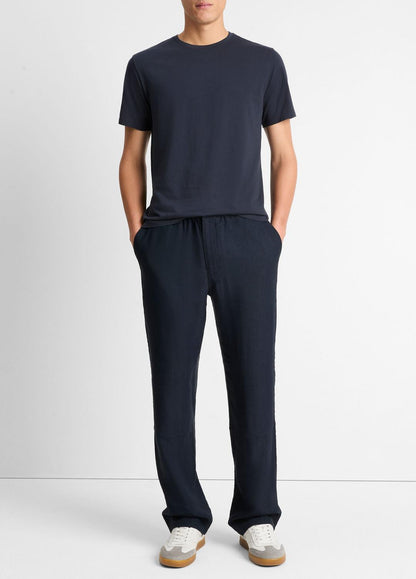 VINCE Sale - Pima Cotton Crew Neck T-Shirt in Short Sleeve