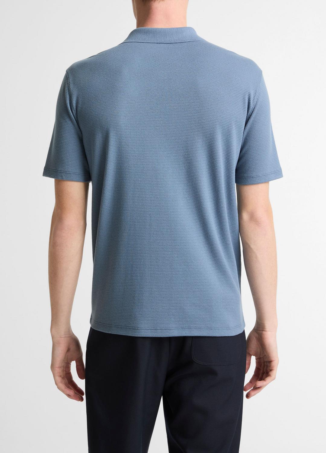 VINCE Exclusive - Garment Dye Cotton Polo Shirt in Short Sleeve
