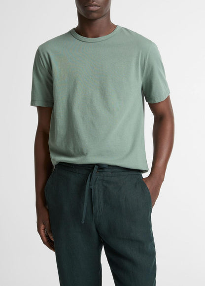 VINCE Popular - Garment Dye Cotton T-Shirt in Short Sleeve