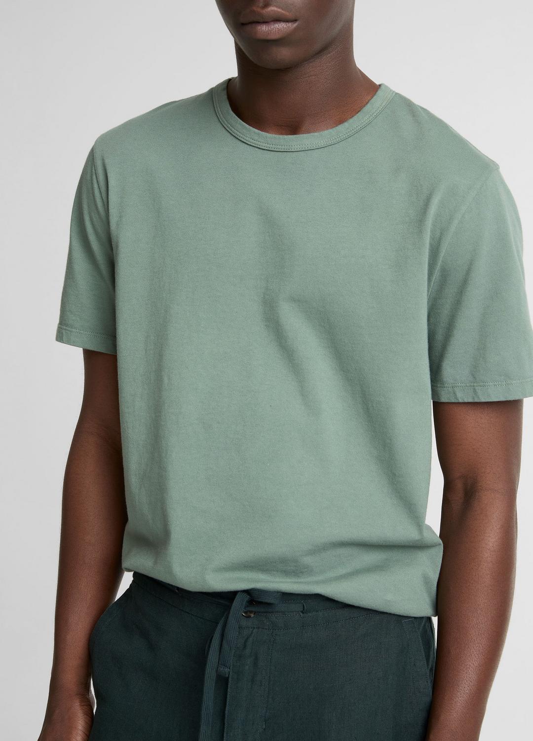 VINCE Popular - Garment Dye Cotton T-Shirt in Short Sleeve