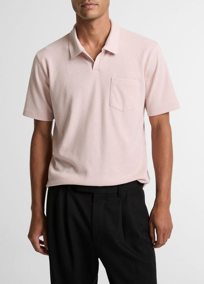 VINCE Trending - Cotton-Blend Johnny-Collar Polo Shirt in Henleys & Polos