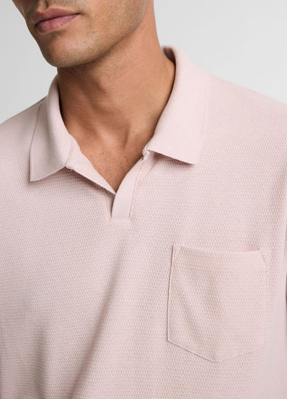 VINCE Trending - Cotton-Blend Johnny-Collar Polo Shirt in Henleys & Polos