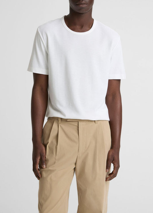 VINCE Deals - Pima Cotton Piqué Crew Neck T-Shirt in Short Sleeve