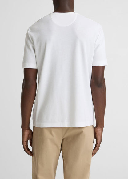 VINCE Deals - Pima Cotton Piqué Crew Neck T-Shirt in Short Sleeve