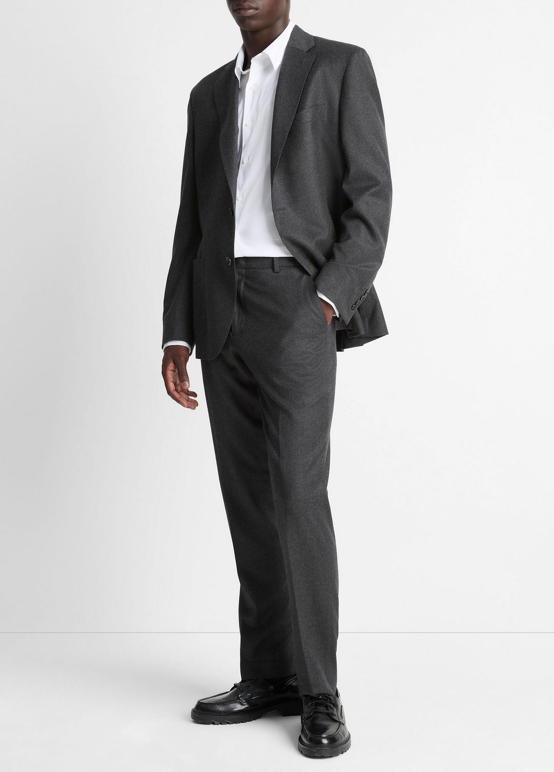 VINCE Smart Buy - Wool-Silk Flannel Classic Pant in Trousers
