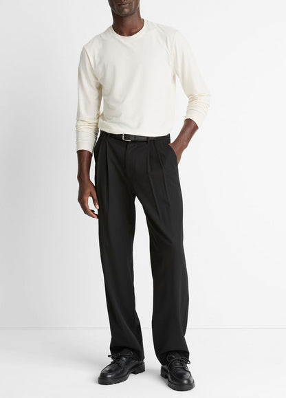 VINCE Signature - Wool Double-Pleat Suiting Trouser in Trousers