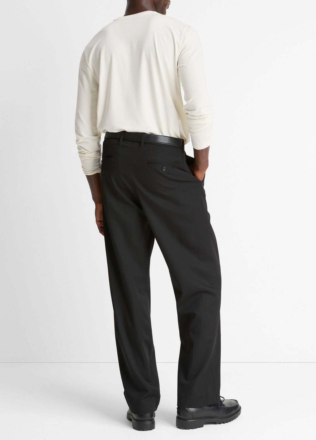 VINCE Signature - Wool Double-Pleat Suiting Trouser in Trousers