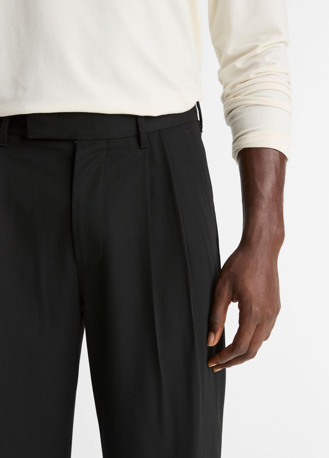 VINCE Signature - Wool Double-Pleat Suiting Trouser in Trousers