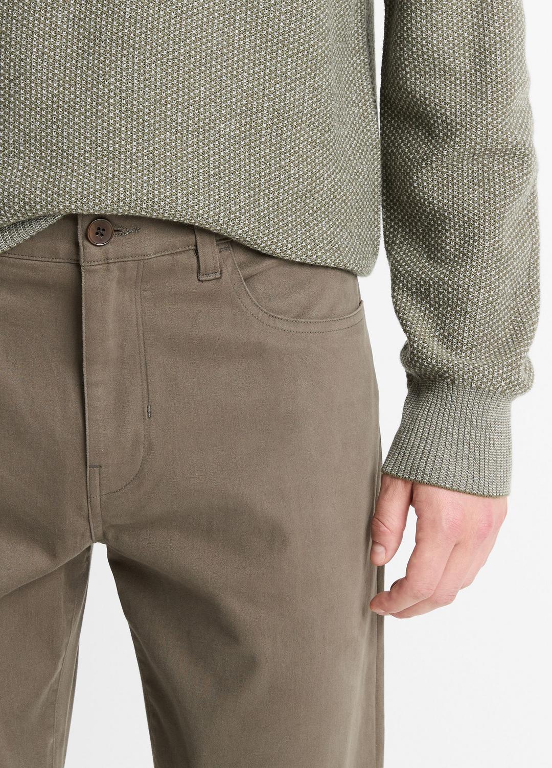VINCE Recommended - Dylan Slim 5-Pocket Peached Stretch-Cotton Pant in Trousers