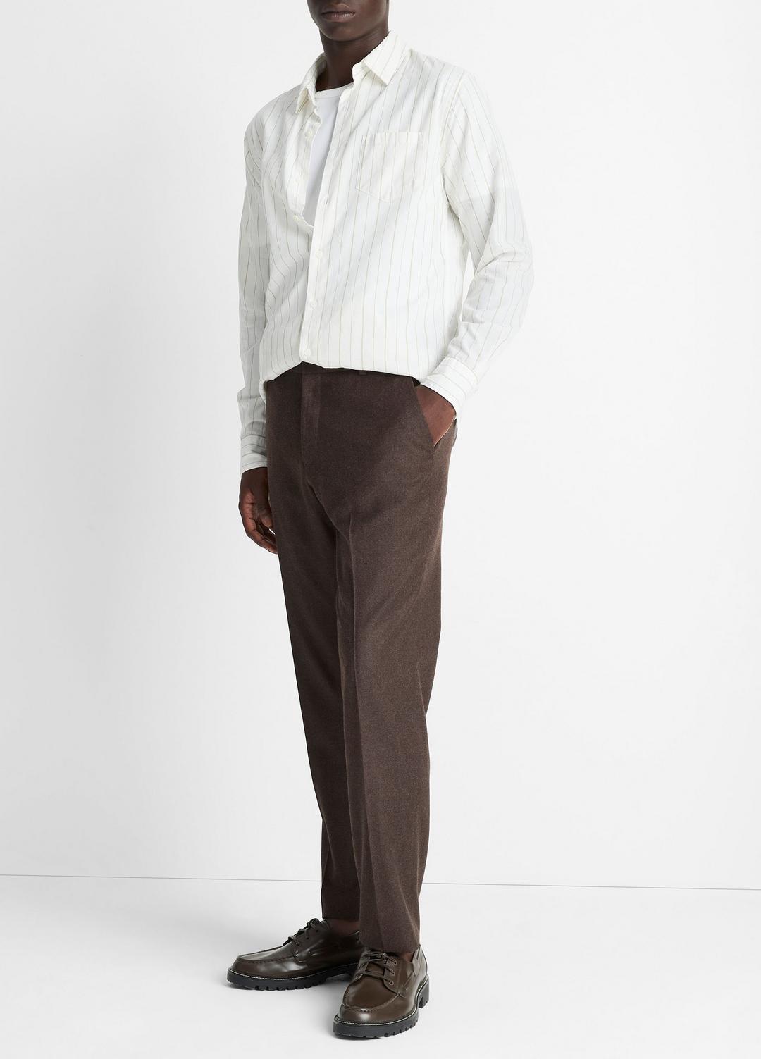 VINCE Trusted - Wool-Silk Classic Pant in Trousers
