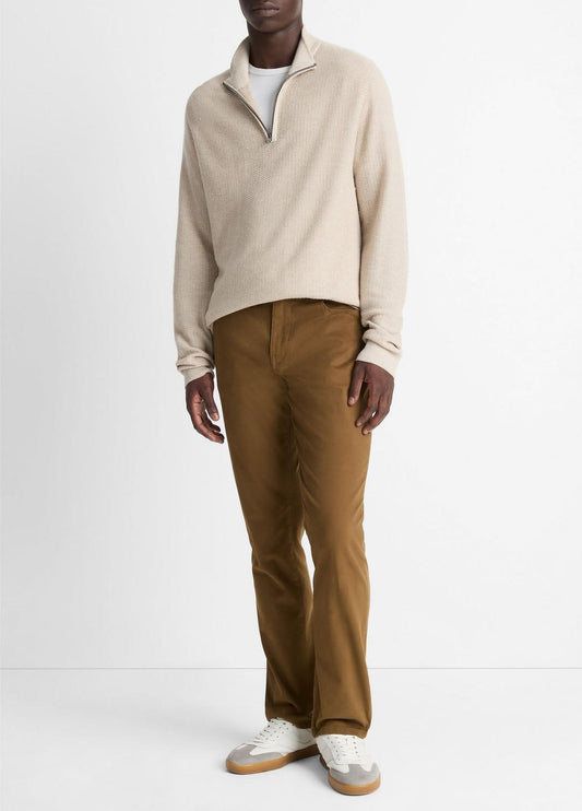 VINCE Deals - Dylan Slim 5-Pocket Peached Stretch-Cotton Pant in Trousers